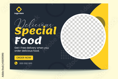 Delicious Special Food Banner Landscape