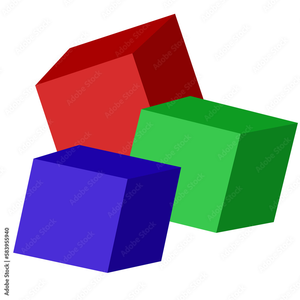 illustration of seamless pattern baby cubes with place illustration of seamless pattern baby cubes with place