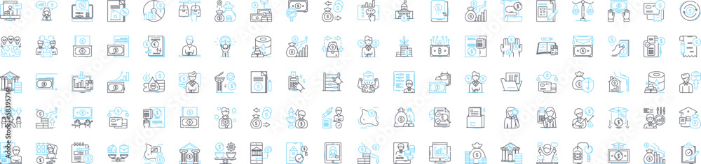 Investment and portfolio management vector line icons set. Investment, Portfolio, Management, Asset, Equity, Fixed income, Alternative illustration outline concept symbols and signs Investment and portfolio management vector line icons set. Investment, Portfolio, Management, Asset, Equity, Fixed income, Alternative illustration outline concept symbols and signs