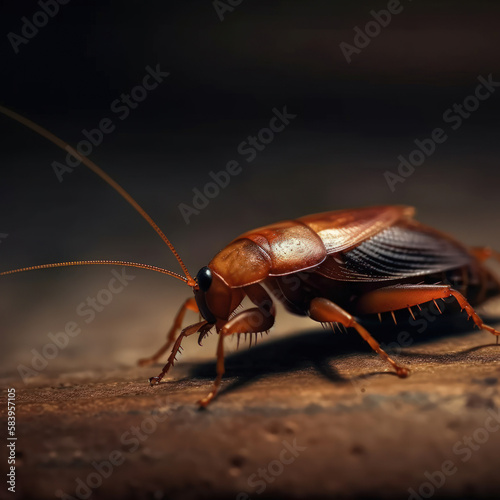 Cockroach on the table. © Andrei Armiagov