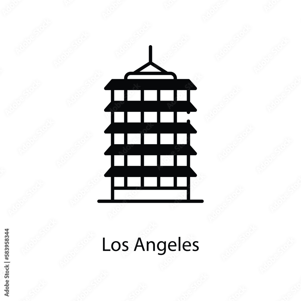 Los Angeles icon. Suitable for Web Page, Mobile App, UI, UX and GUI design. Los Angeles icon. Suitable for Web Page, Mobile App, UI, UX and GUI design.