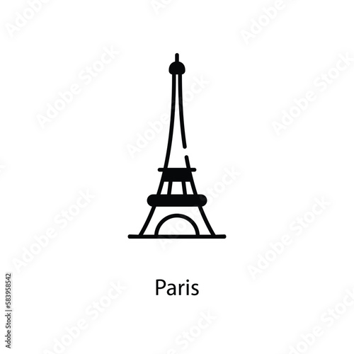 Paris icon. Suitable for Web Page, Mobile App, UI, UX and GUI design.