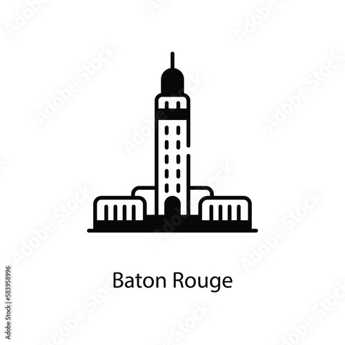Baton Rouge icon. Suitable for Web Page, Mobile App, UI, UX and GUI design.