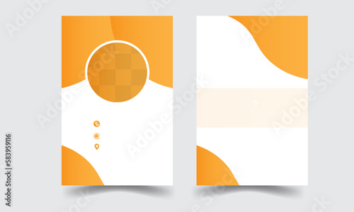  Professional Creative modern ID card design with Red and white color background