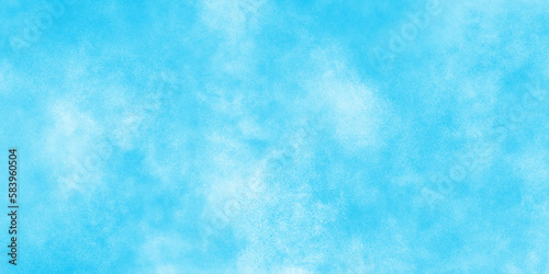 White and blue frozen ice surface color blurry and defocused Cloudy Blue Sky Background, blurred and grainy Blue powder explosion on white background, Classic hand painted Blue watercolor background. 