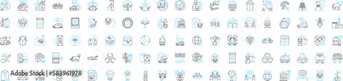 Save the earth vector line icons set. Preserve, Protect, Conserve, Sustainability, Recycle, Green, Reduce illustration outline concept symbols and signs