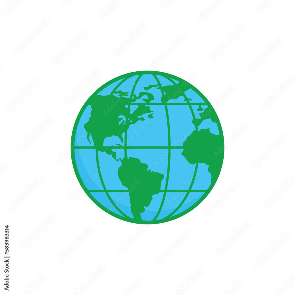 globe icon design vector