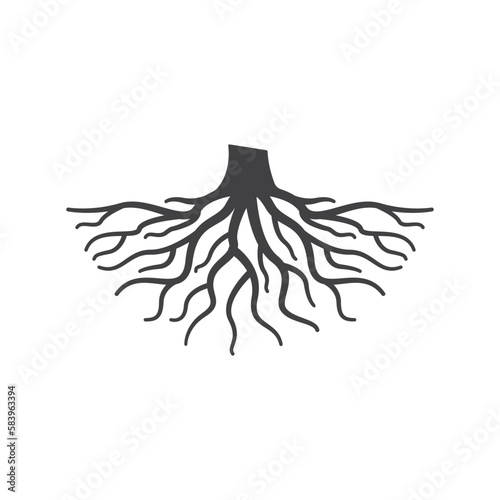 root logo icon design vector