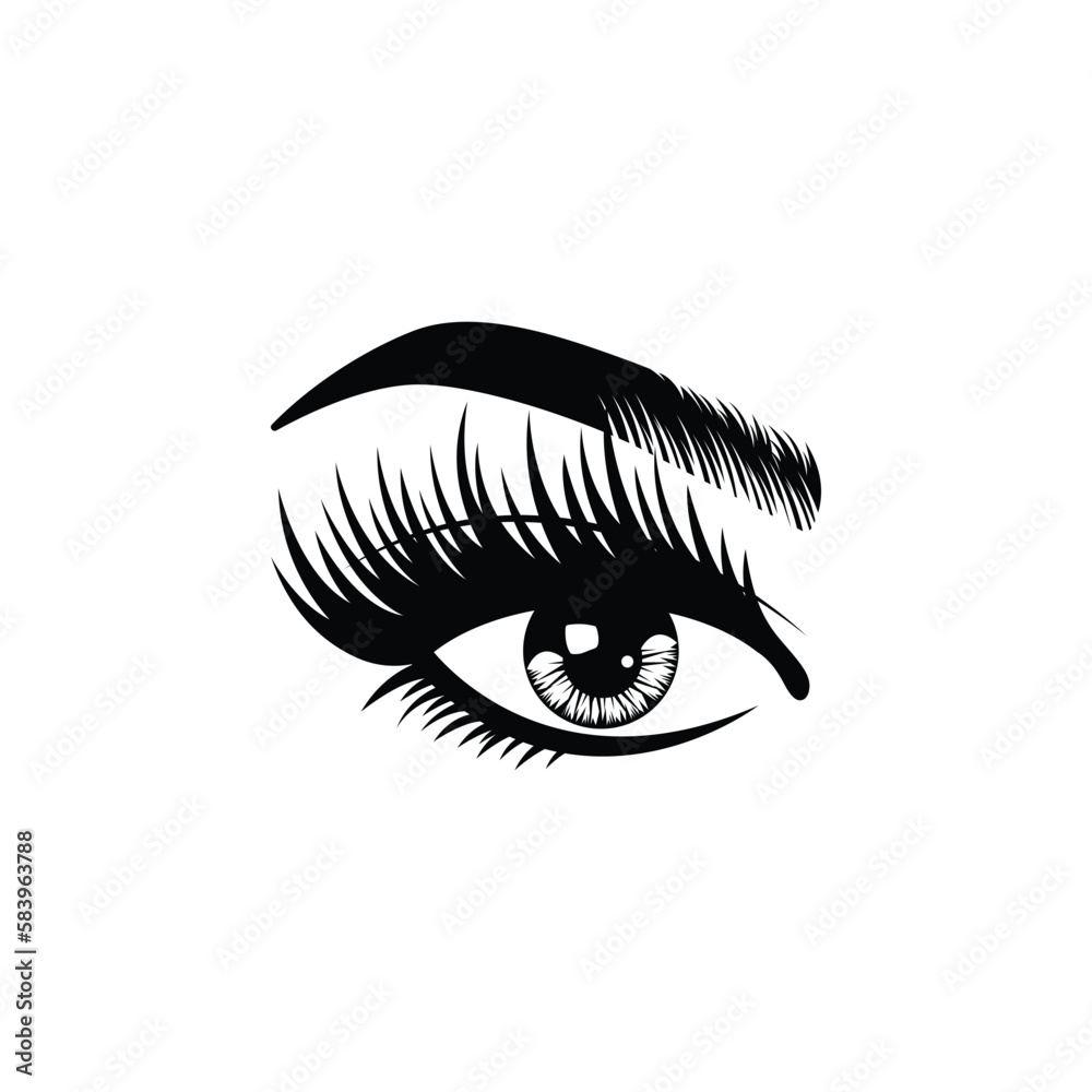 eyelashes logo icon design vector eyelashes logo icon design vector