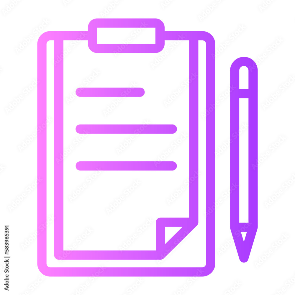 clipboard gradient icon clipboard gradient icon