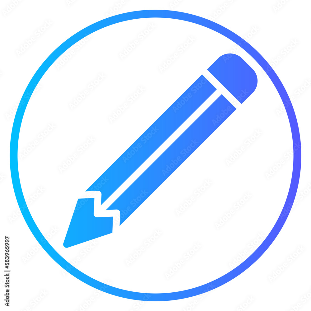 pencil gradient icon pencil gradient icon