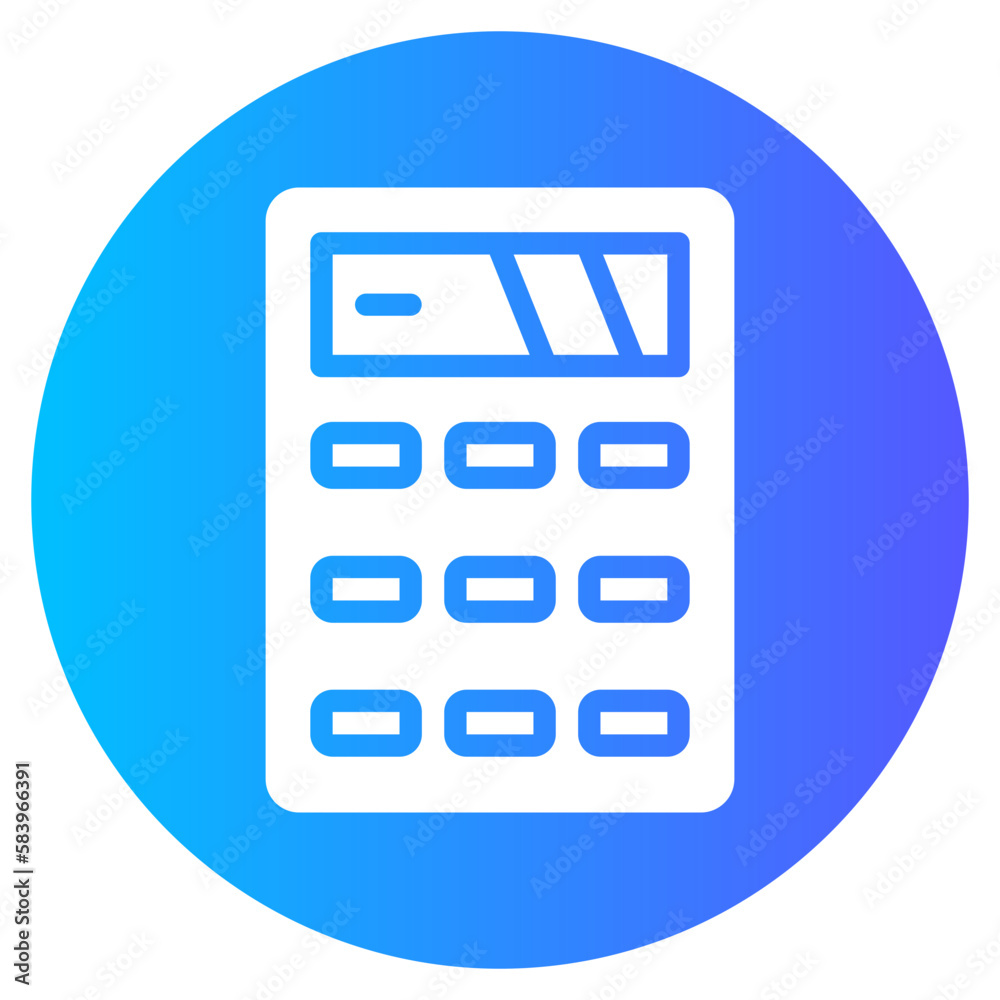 calculator gradient icon calculator gradient icon