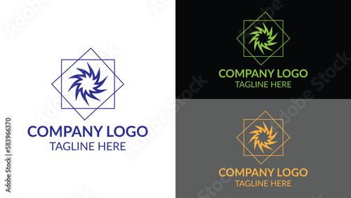 abstract company vector logo design fully editable high quality. 100% text editable. © Rohan