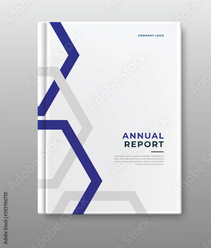 business annual report template cover design