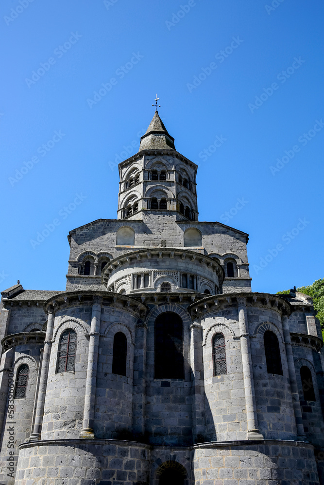 Notre Dame d'Orcival basilica, Orcival, France...