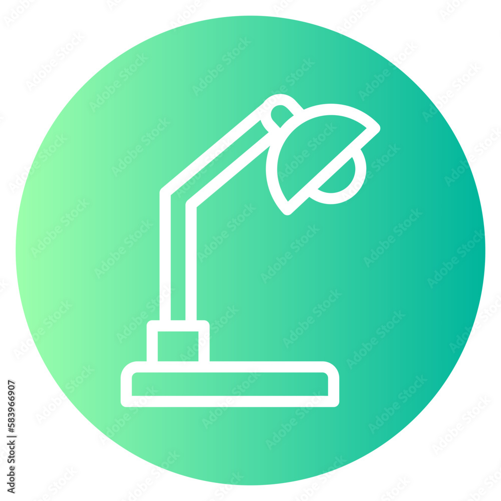 desk lamp gradient icon desk lamp gradient icon