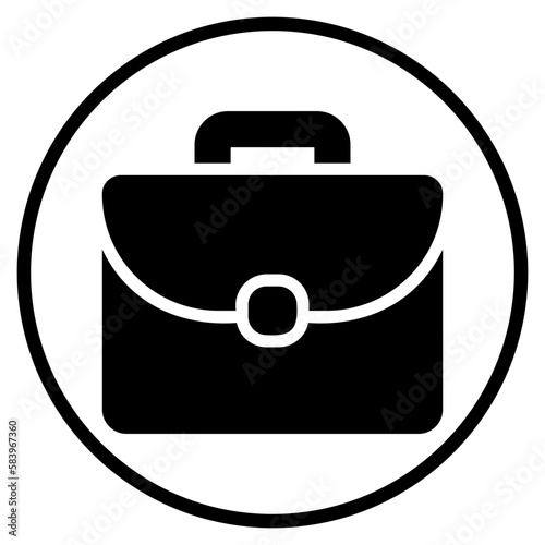 briefcase glyph icon