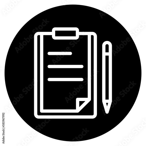 clipboard glyph icon