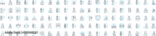 Franchises vector line icons set. Franchises, franchising, franchisors, franchisees, licensing, business, startups illustration outline concept symbols and signs