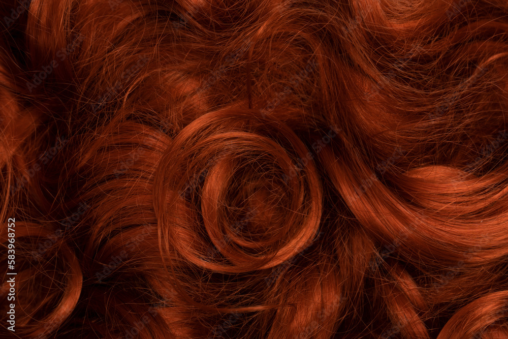 Naklejka premium Red hair as a background.