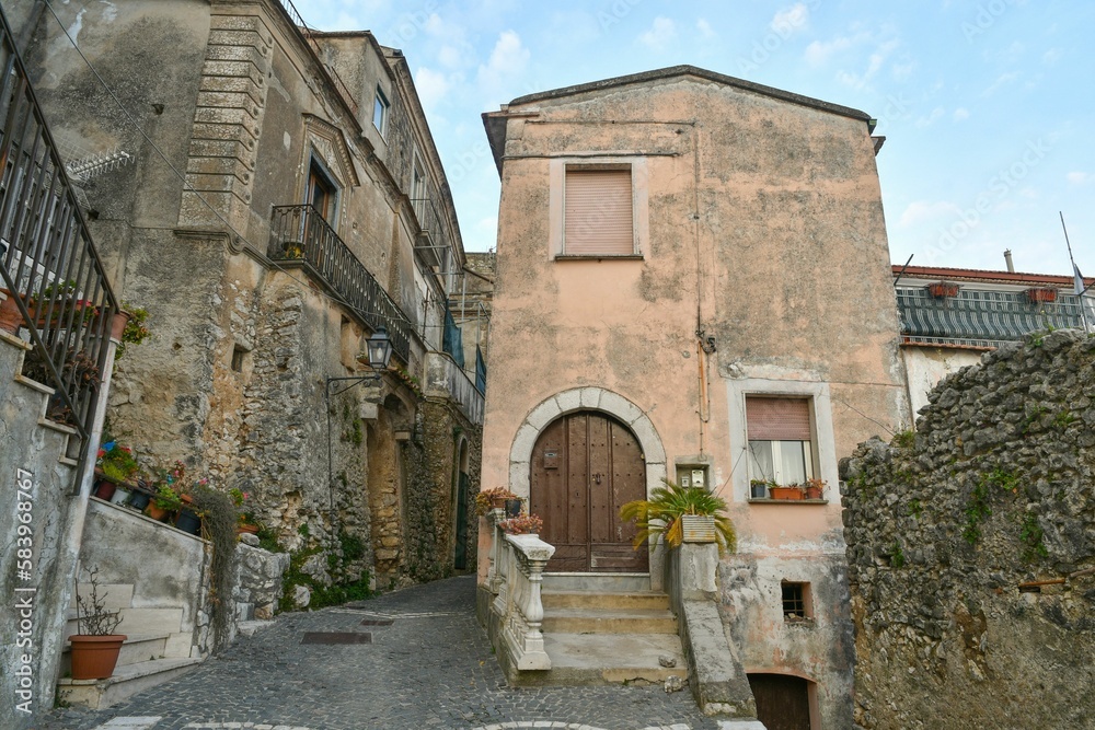 The italian village of Pietravairano.