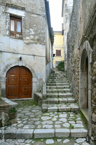 Fototapeta Naklejka Na Ścianę i Meble -  The italian village of Pietravairano.