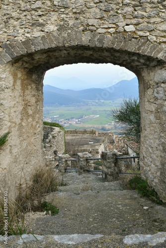 The italian village of Pietravairano.