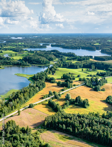 Latvia. Latgale. Lake Siver and its surroundings.