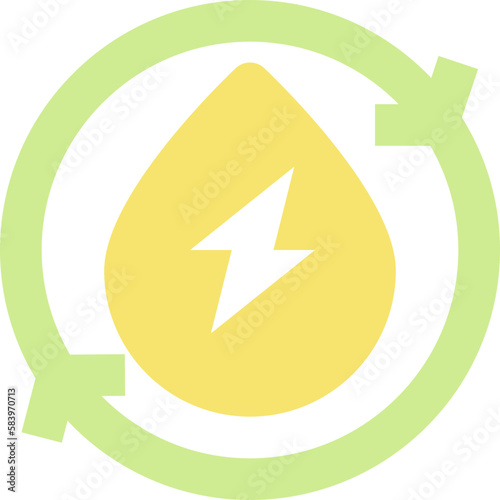 Free Download recycle water flat icon - GFXLoad