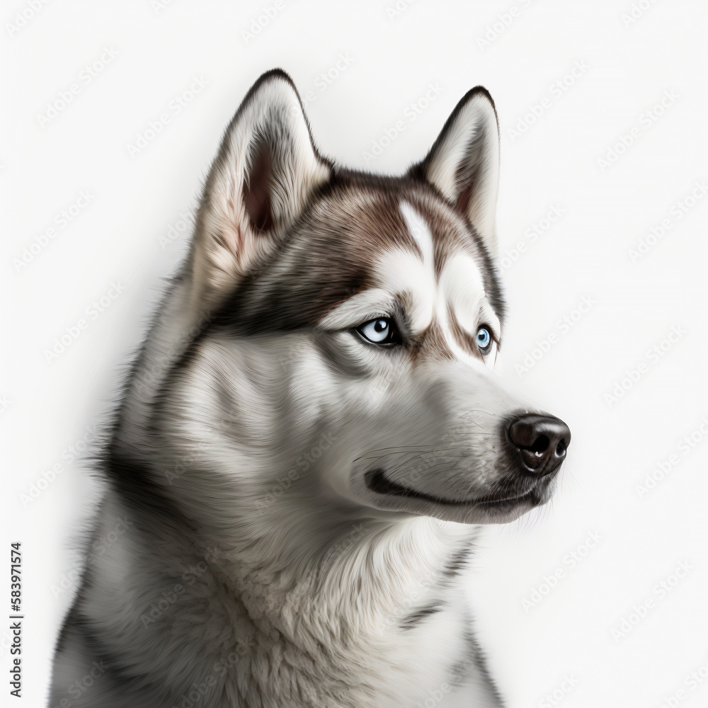 portrait of husky