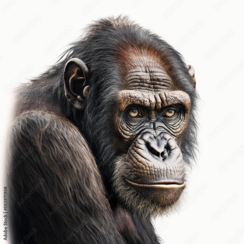 monkey looking to the side monkey looking to the side