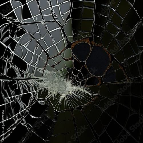 Cobweb life stupor trap dead end abstraction, Generative AI photo