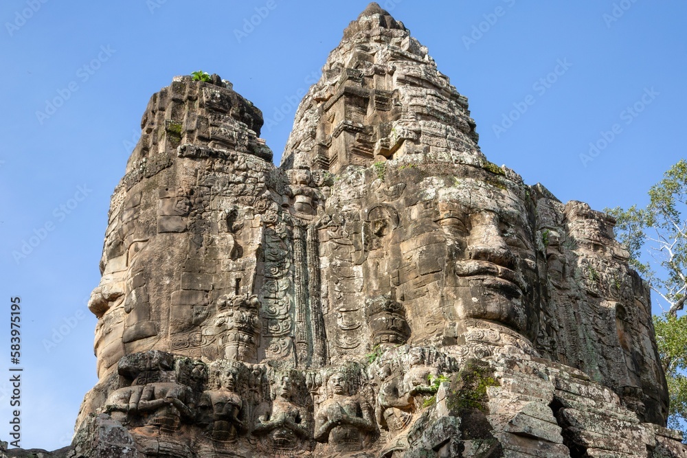 Beautiful closeup of a Angkor Wat in Cambodia