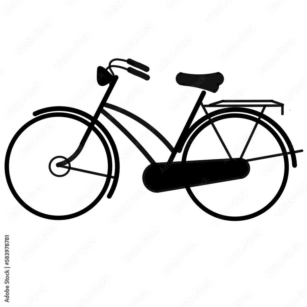 Fototapeta premium bicycle silhouette
