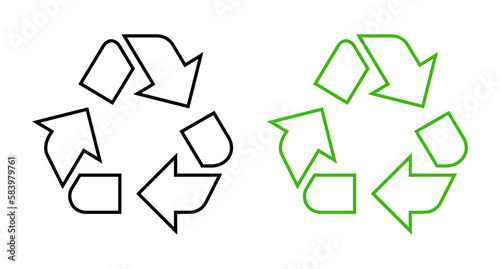 Recycle symbol set