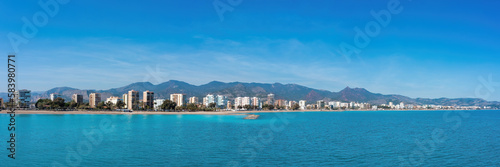 Stunning Panoramic View of Benicàssim Beach and Mediterranean Sea