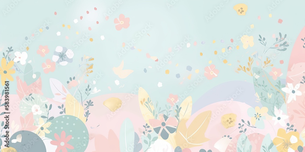 Birthday Celebration pastel background Generative Art Birthday Celebration pastel background Generative Art