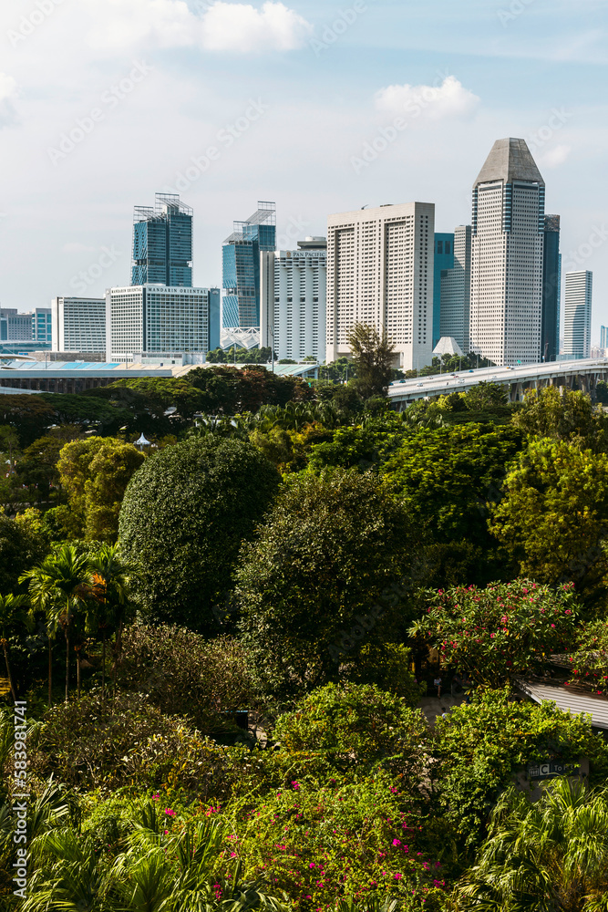 Fototapeta premium Singapore city skyline