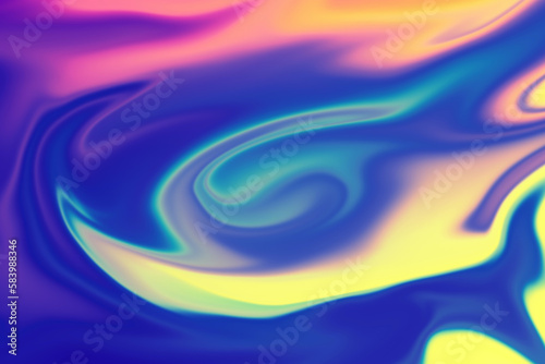 Multicolored abstract holographic texture design for pattern, neon background and Wallpaper. Smooth glowing, gradient horizontal background for mobile and web app, printing, book cover, wrapping paper
