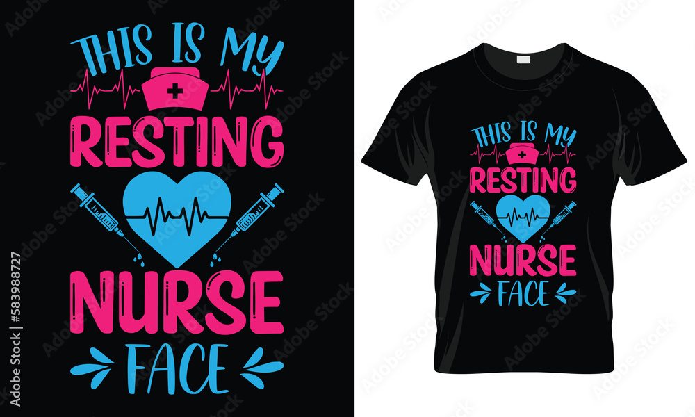 Nurse Typography T-shirt Vector Design.
Nurse Typography T-shirt Vector Design.