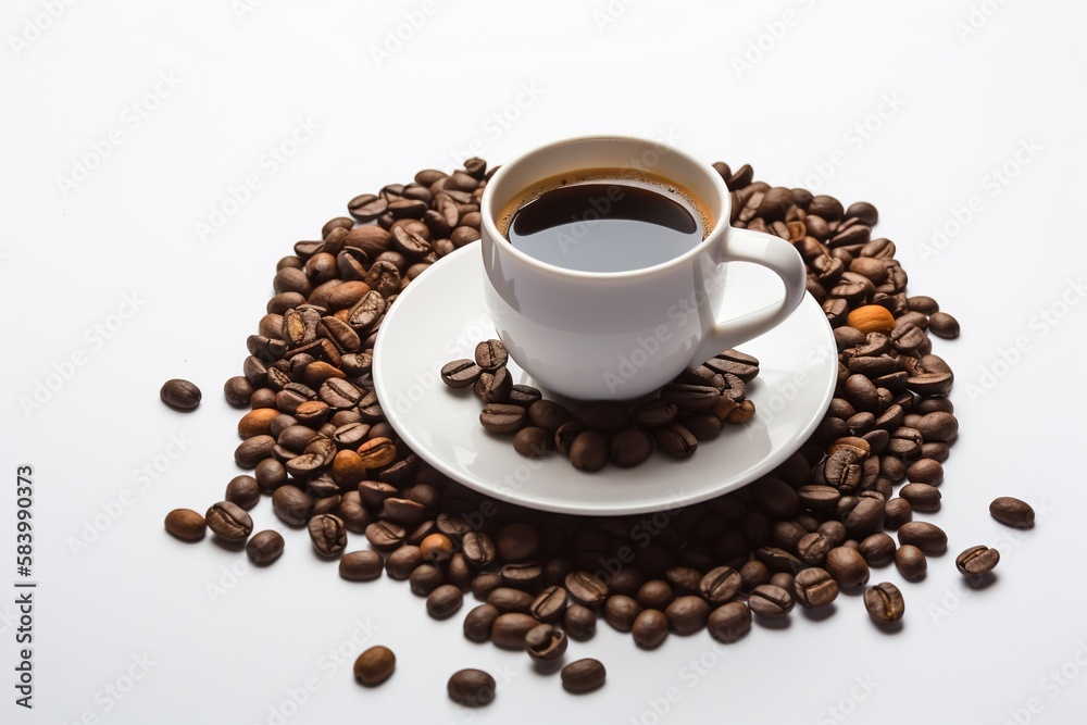cup of coffee. Generative AI cup of coffee. Generative AI
