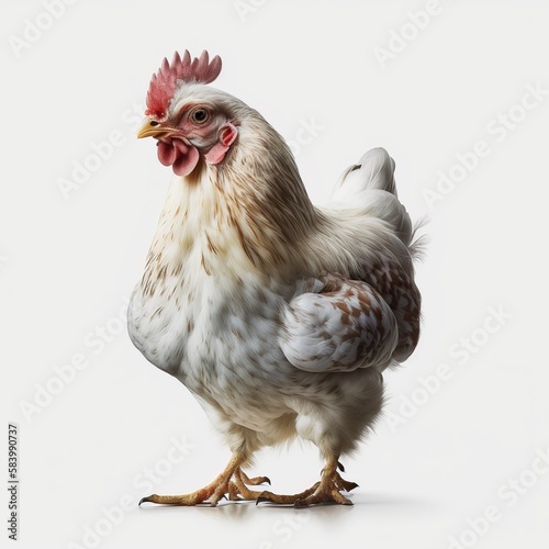 rooster isolated on white background