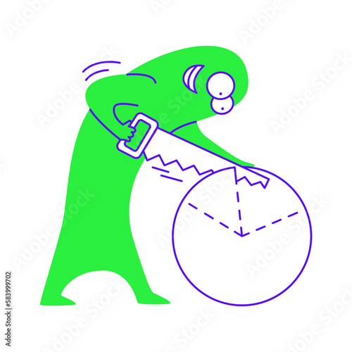 Cutting losses in pie chart