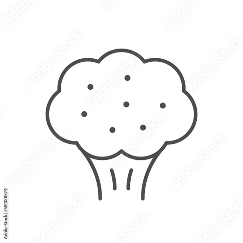 Smell or steam line icon