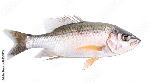 River fish isolated on white transparent background png. Generative AI