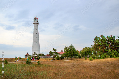 Tahkuna lighthouse in Hiiumaa, Estonia. Summer and sun. photo