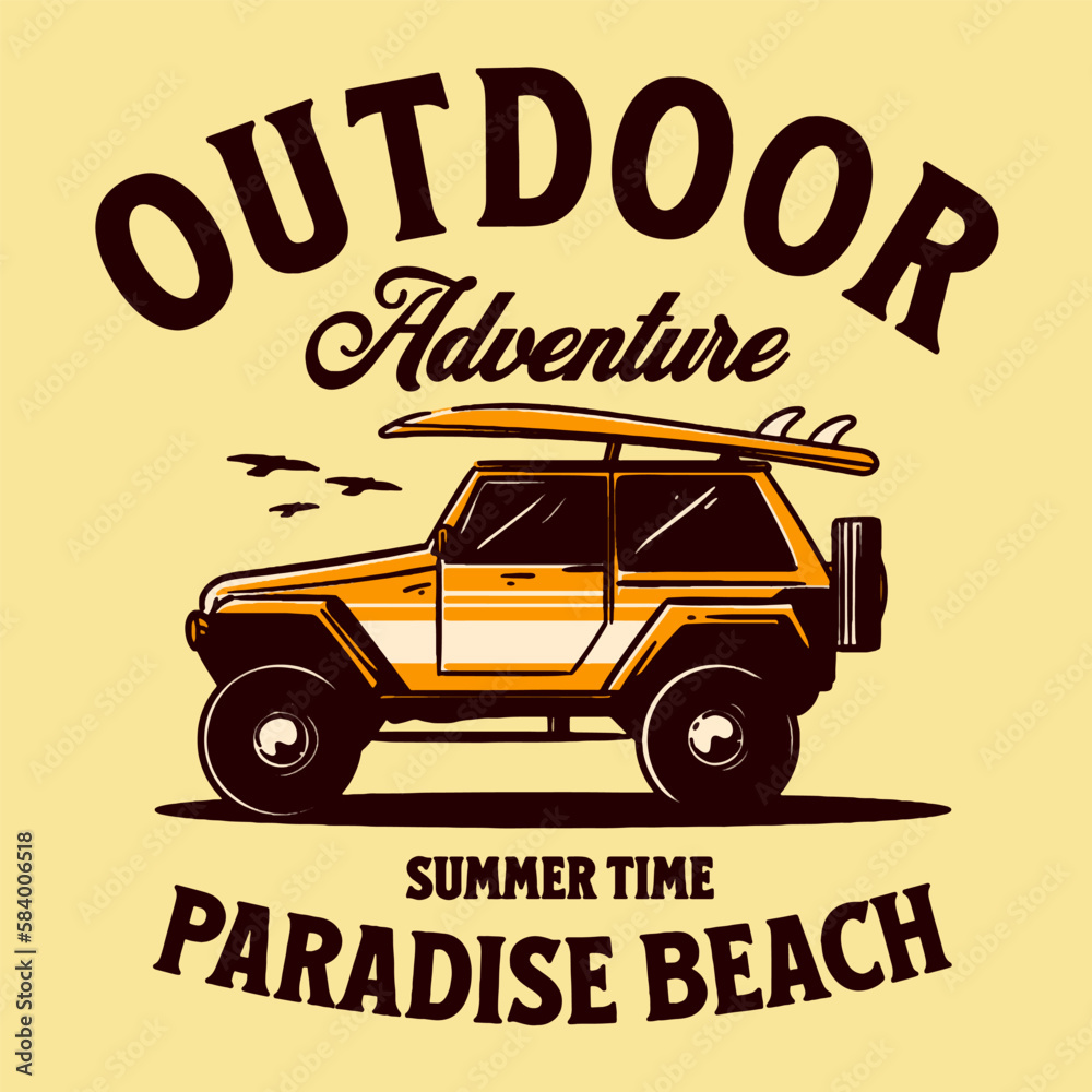 Outdoor Adventure Vector Art, Illustration, Icon and Graphic