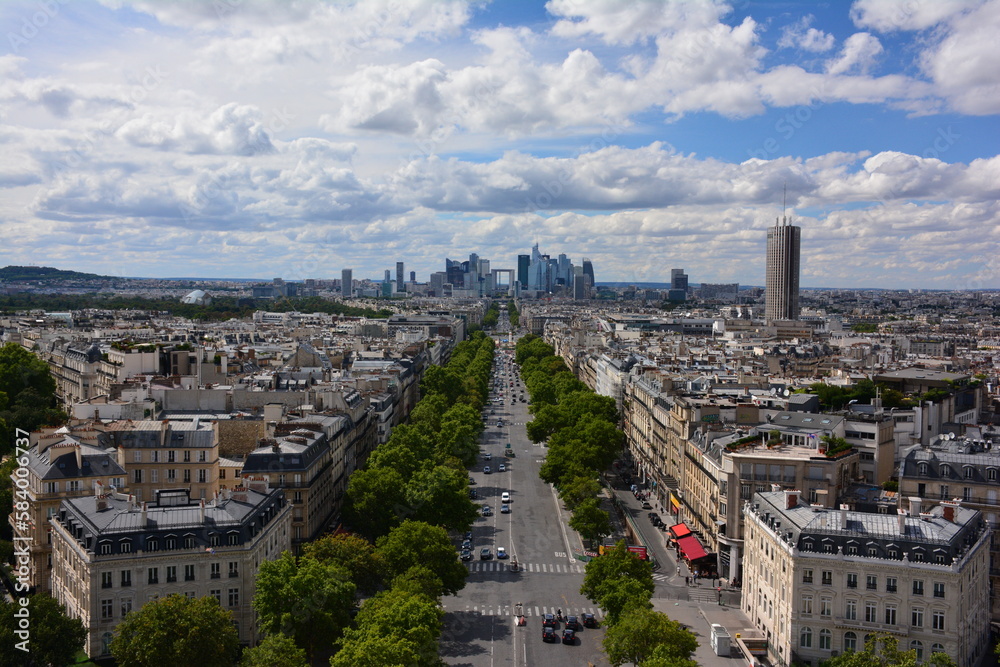 View from Eiffel tower, Paris, France