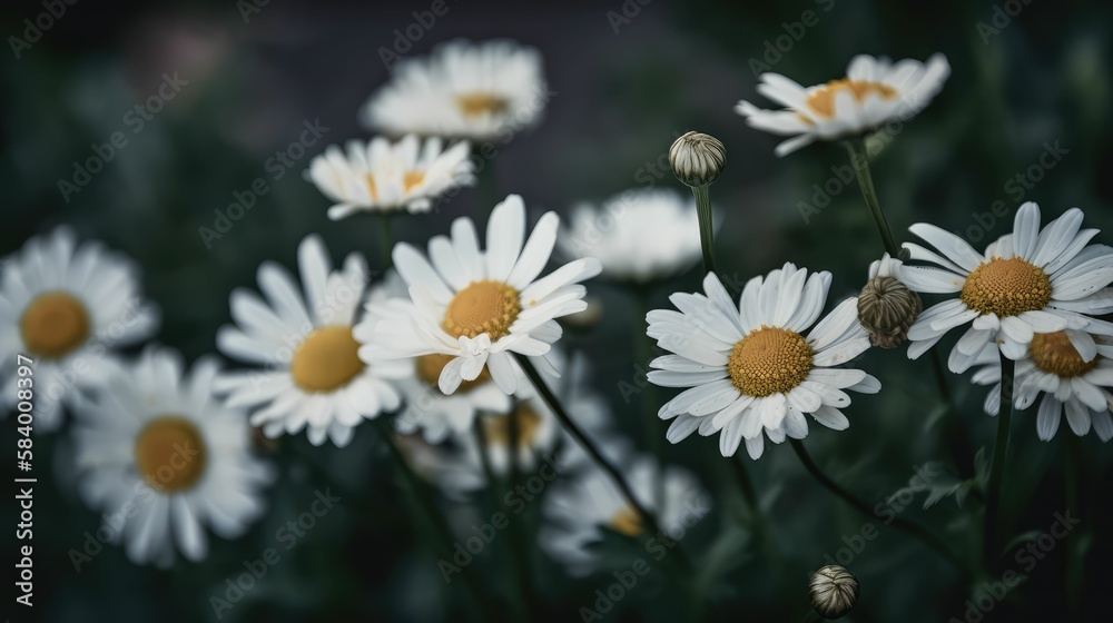 white flowers, generative AI white flowers, generative AI