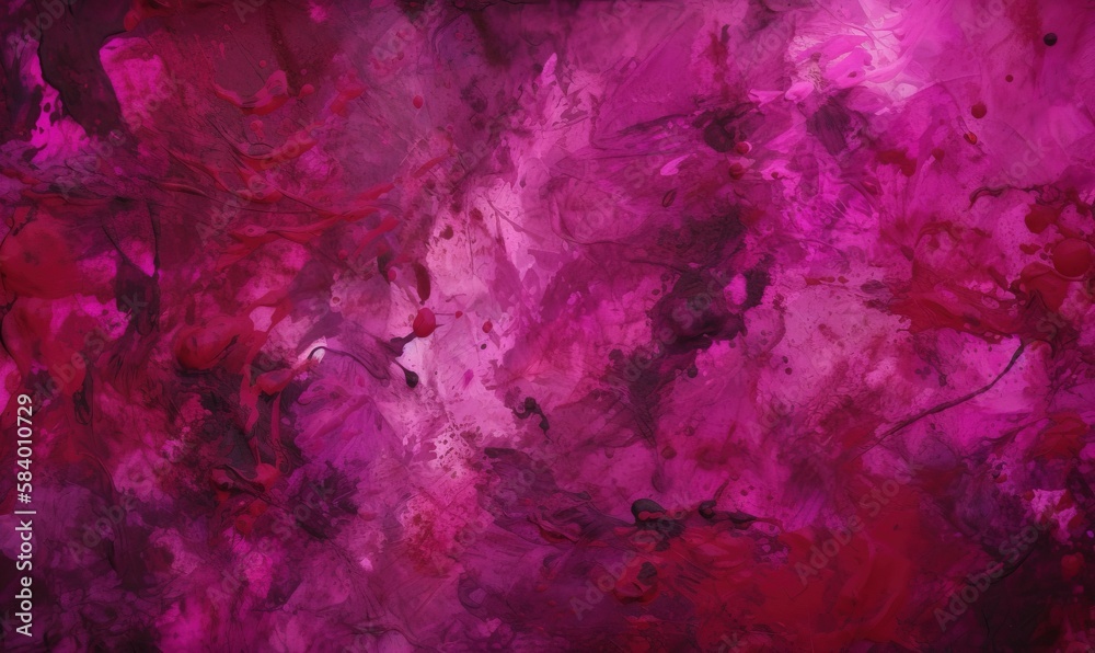  a painting of pink and purple colors with a black border.  generative ai